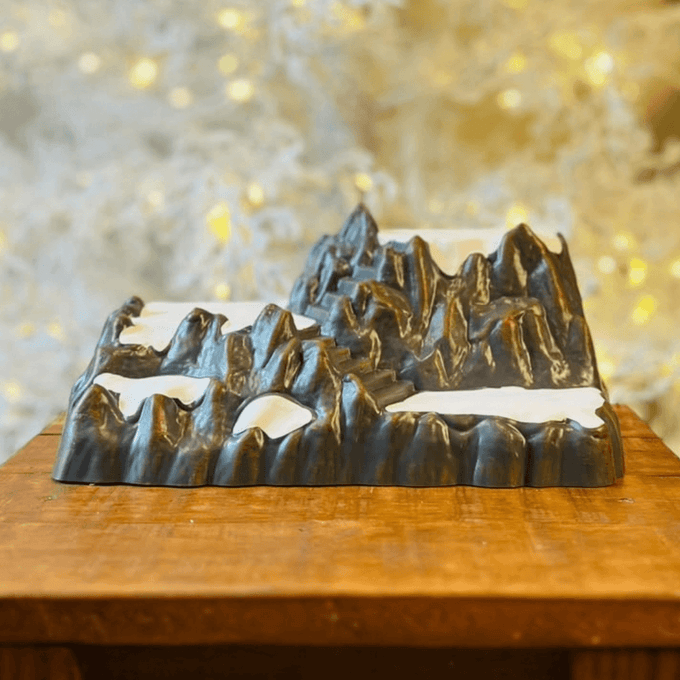 Cenário Natalino Nevado - 15 x 32cm