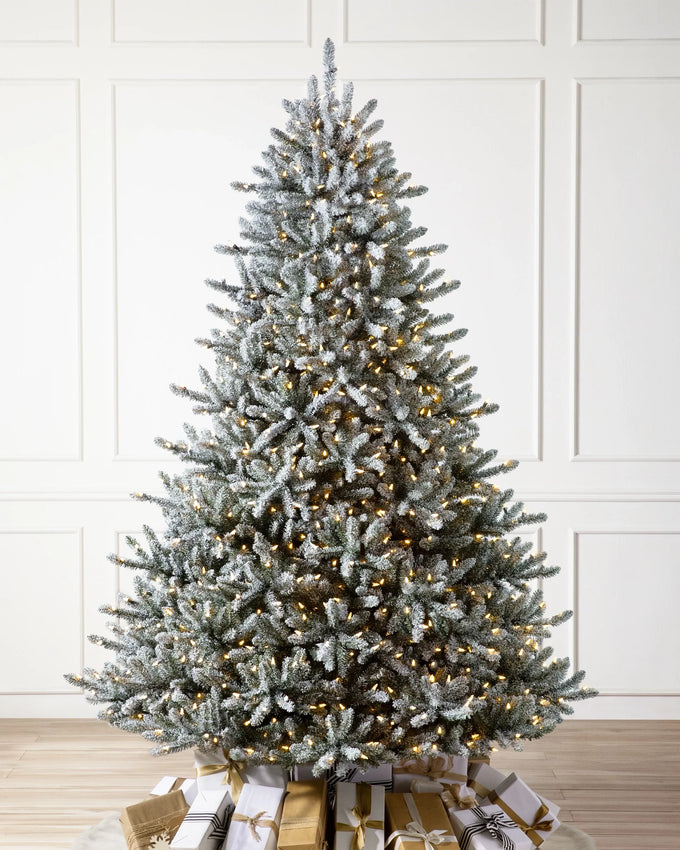 Árvore de Natal Pinheiro Azul Clássico Nevado