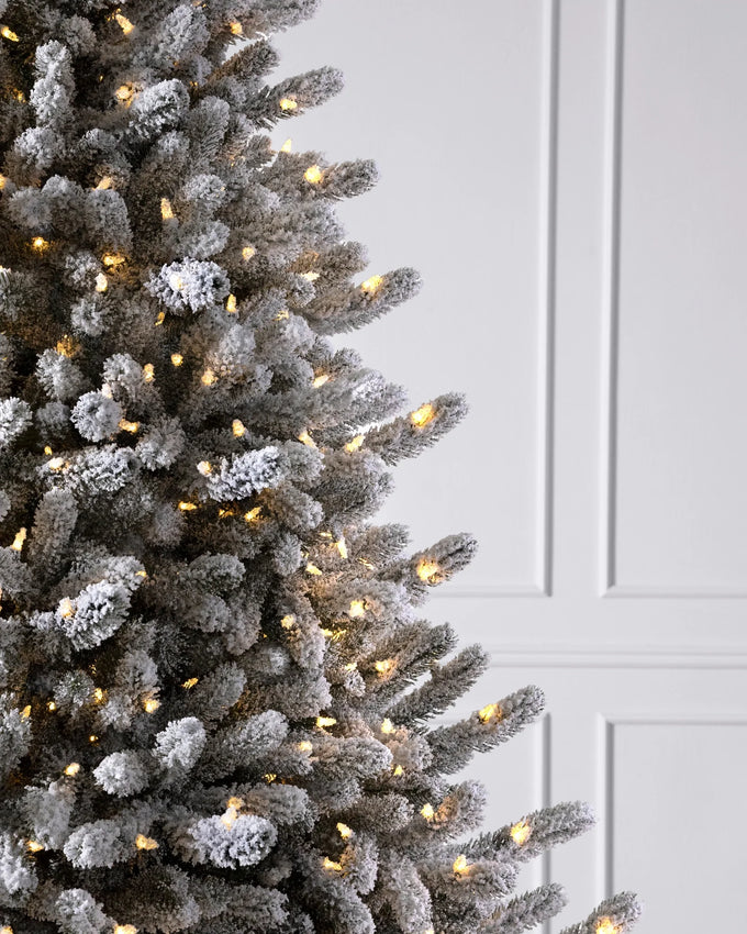 Árvore de Natal Pinheiro Branco de Vermont Nevado
