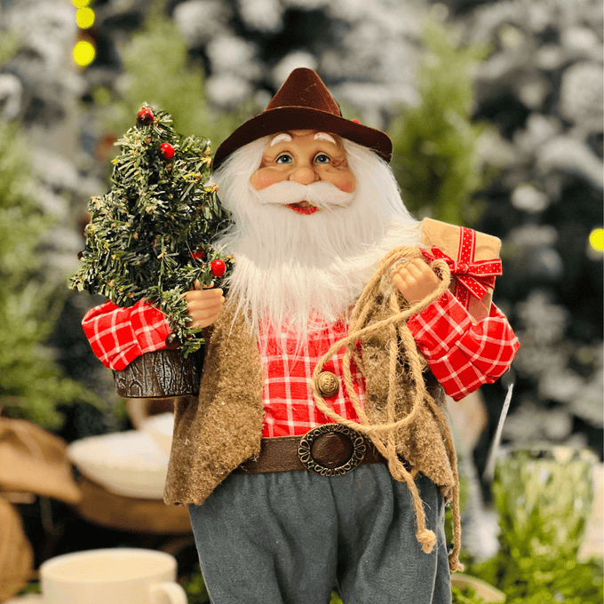 Papai Noel Gaúcho Colecionavel 40cm